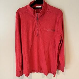 J. Crew Pullover Mens 1/4 Zip Ringspun Jersey 100% Cotton | L